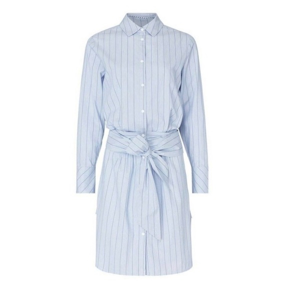 NWT! Scotch & Soda Stripe Wrap Tie Shirt Dress XS - Picture 1 of 5